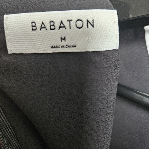 Babaton Black Tadema Tie Waist Size M - Picture 8 of 10